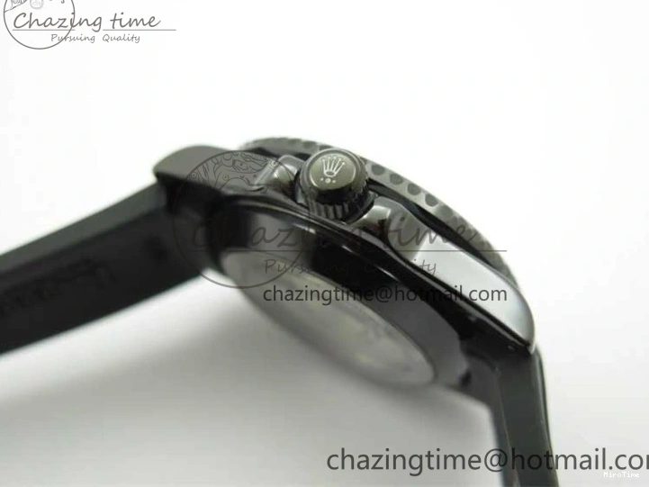 MiroTime 0201 Soft Submariner 40mm Black Ceramic 5GF Best Edition Pink Painting Dial on Black Rubber Strap SA 2472